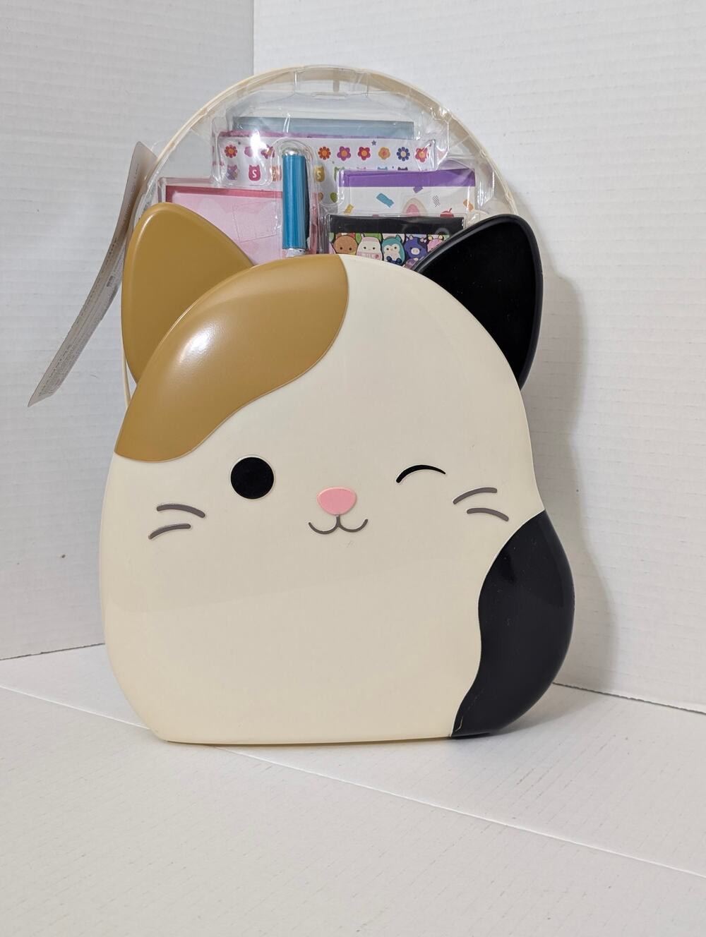 Squishmallows Cam Calico Cat Creative Caddy Desk Organizer Stationery Set New
